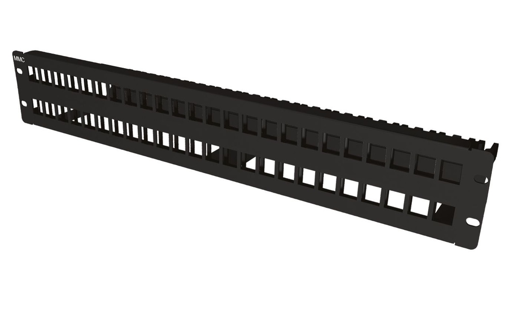 "PANNEAU 19"" 2U POUR 48 RJ45 KEYSTONE ECO"