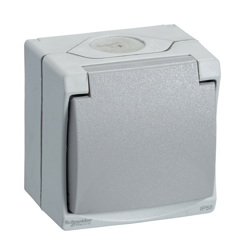 PRISE MURALE APPARENTE 2P+T NF IK07 IP55 PU/PIECE