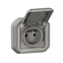 PRISE DE COURANT 2P+T ETANCHE PLEXO 16A 250V IP55 ENCASTRABLE PU/PIECE