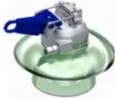 SYSTEME D'ATTACHE FIXE POUR ISOLATEUR RIGIDE SAFIR