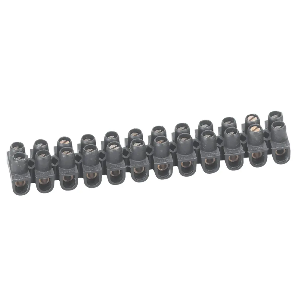 BARRETTE DE CONNEXION CAPACITÉ ASSIGNÉE 10MM² - NOIR PU/PIECE