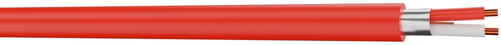 CABLE FIRALARM SYT 2 PAIRES AWG20 ROUGE EMB1000