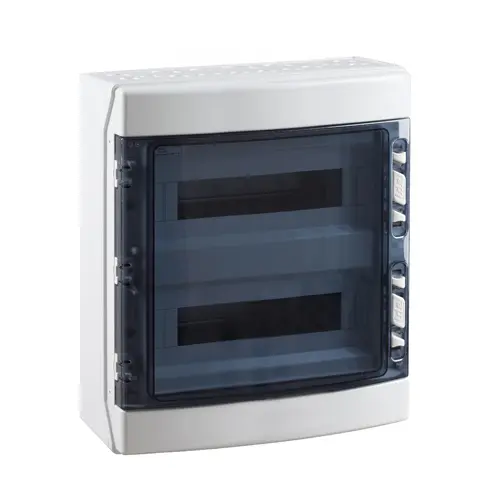 [IDECDN8PT/RR] COFFRET GRIS TRANSP PE+N ABS 1X8
