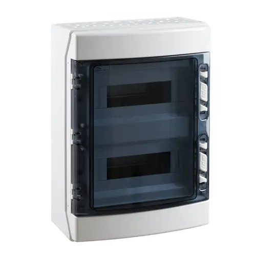 [IDECDN24PT/RR] COFFRET GRIS TRANSP PE+N ABS 2X12