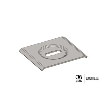 [OBP850004] CONTRE ECLISSE OB40 POUR CHEMIN DE CABLES FIL PU/PIECE