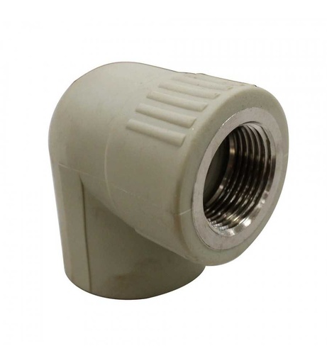 [PPRCOU25-1/2F] COUDE PPR FEMELLE DIAM 25MM 1/2