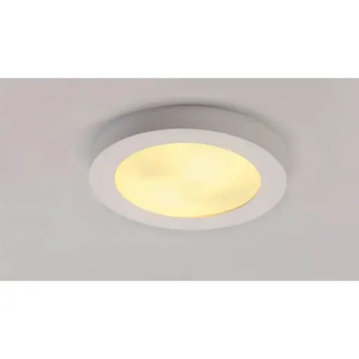 [SLV148001] Ceiling light, GL 105 E27, round, white plaster, max. 2x 25W
