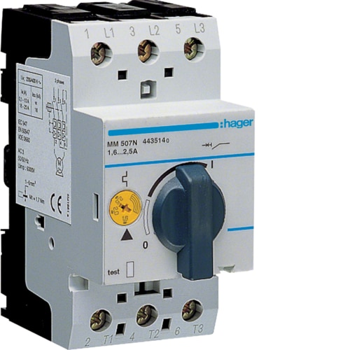 [HAGMM507N] Disjoncteur moteur 1.6-2.5A  2.5M