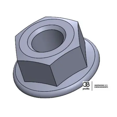 [OBP930108] EE 8 - ECROU A EMBASE DE 8 PU/PIECE