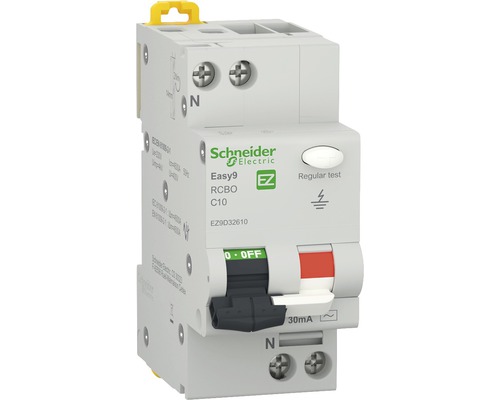 [MGEZ9D32610] Easy9 RCBO XP 1P+N 4500 AC 30mA C Curve 10A Dijoncteur diff駻entiel