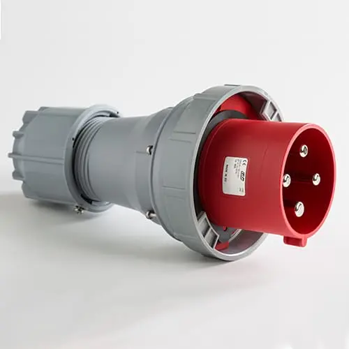 [IDE3655] FICHE MOBILE MALE IP66-IP67 3P+T 380V 125A 6H PU/PIECE