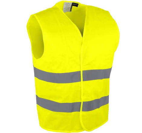 [SINGILATL] GILET HAUTE VISIBILITE POLYESTER 120 G/M² JAUNE L PU/PIECE