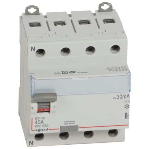 [LEG411661] INTER DIFF DX3 TETRA 30mA 40A 400V