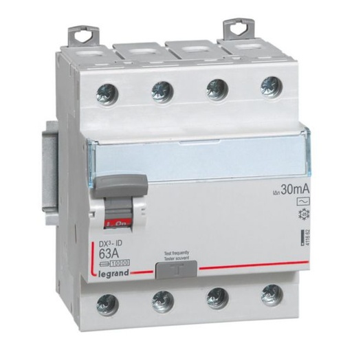 [LEG411662] INTER DIFF DX3 TETRA 30mA 63A 400V