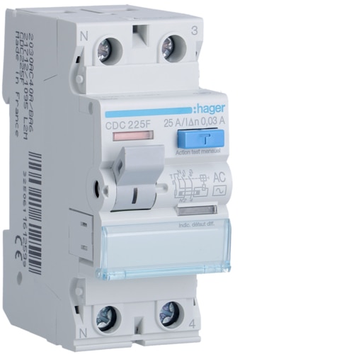 [HAGCDC225F] Inter. diff. 2P 25A 30mA AC