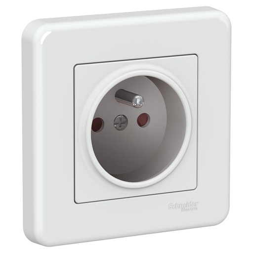 [MEGLNA2800221] LEONA PRISE 2P+T BLANC
