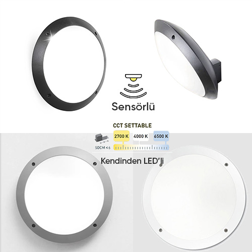 [FUM1R3602LYE27] PLAFON CASQUET LUCIA D300  23W E27 GRIS/OPALE EMB1