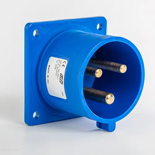 [IDE2114] PRISE MURALE MALE ENCASTRABLE DROITE IP44 2P+T 220V 32A 6H PU/PIECE