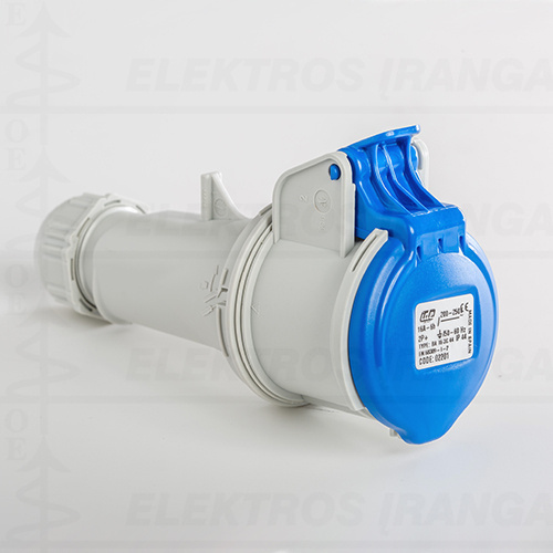 [IDE2201] PROLONGATEUR IP44 2P+T 220V 16A 6H PU/PIECE