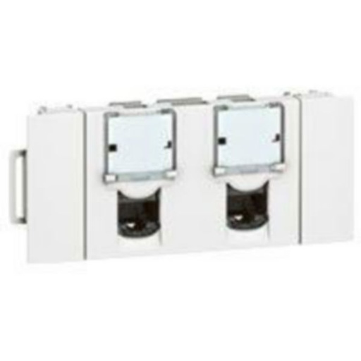 [LEG76546] RJ45X2 C6 FTP CLIP MOSAIC