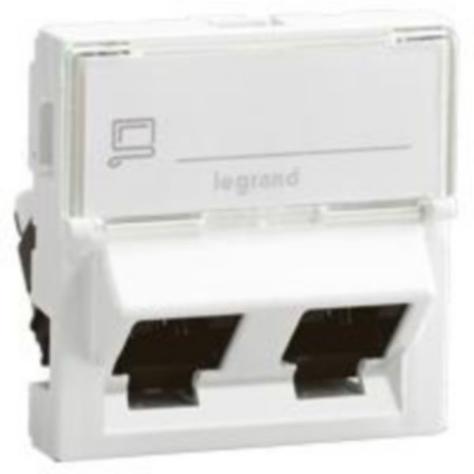 [LEG76506] RJ45X2 C6 FTP MOSAIC 2M 45D