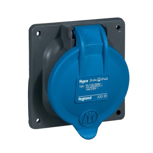 [LEG52020] SOCLE TABLEAU 3P+N+T 16A380V PLAST
