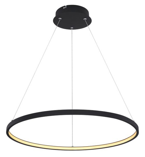 [CEN67192-29B] SUSPENSION METAL NOIR  MAT 1XLED