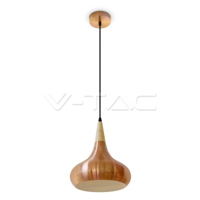 [VTA3816] SUSPENSION ROND BRUN 1XE27 DIAM260MM /H1100mm