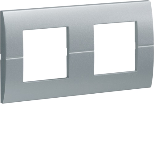 [HAGWS402T] Systo 2x2M Plaque double horiz entr.71 TITANE