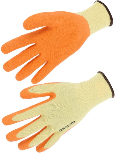 [SINTAC1025OT9] Gants manutention lourde milieu sec paume end latex T9