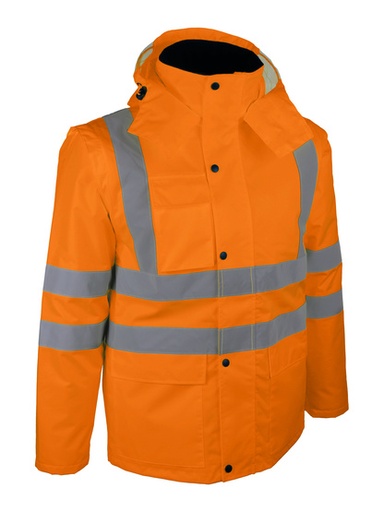 [SINVIENO03] BLOUSON/GILET HV AVEC MANCHES AMOVIBLE ANTI PLUIE POLAIRE