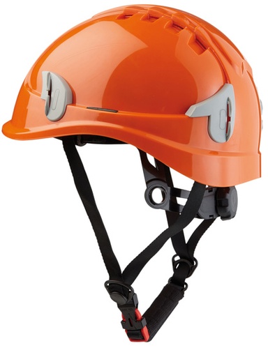 [SINALPINO] CASQUE MONTEUR ORANGE SERRAGE CREMAILLERE + JUGULAIRE 