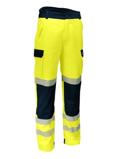 [SINPILAM03] PANTALON DE TRAVAIL HAUTE VISIBILITÉ 54% COTON/46% POLYESTER 270 G/M²