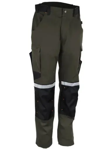 [SINPETRATL] PANTALON DE TRAVAIL RIPSTOP. COTON/POLYESTER/ÉLASTHANNE 280 G/M². BRONZE/NOIR