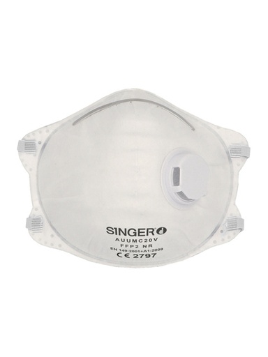 [SINAUUMC20V] DEMI-MASQUES FFP2 COQUE A VALVE UV/BTE DE 10