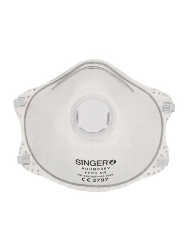 [SINAUUMC30V] DEMI-MASQUES FFP3 COQUE A VALVE UV/BTE DE 10