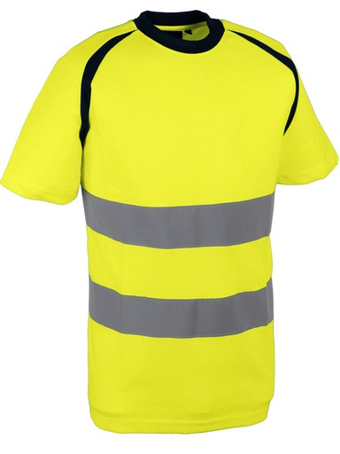 [SINSUZETL] T-shirt haute visibilité en polyester 150 g/m² jaune L