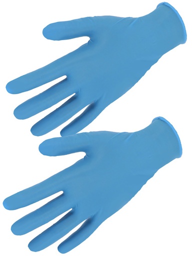 [SINAUU4010TXL] Gants nitrile jetable alimentaire bleu XL (boîte de 100)