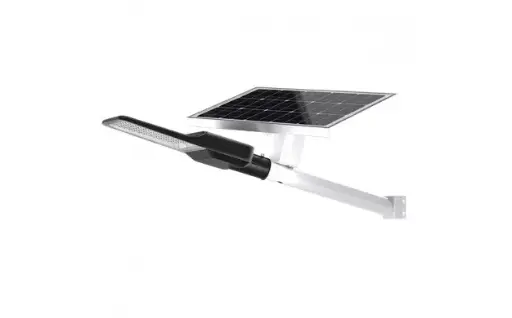 [OPT9143] Réverbère solaire noir 50 W 6000 K IP66