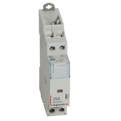 [LEG412524] Contacteur de puissance CX³ bobine 230V~ sans commande manuelle - 2P 250V~ - 25A - contact 2O - 1 module