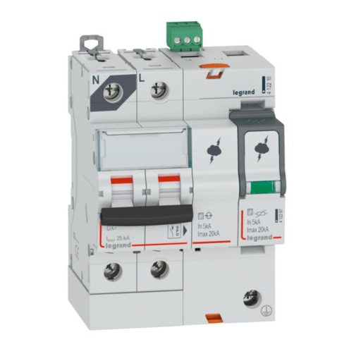 [LEG412210] Parafoudre avec protection de court-cicuit intégrée typeT2 Imax 20kA - 1P+N 320V~