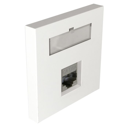 [CAEAXI6AFSCOMPACT] Plastron 45x45 + connecteur RJ45 Catégorie 6A blindé