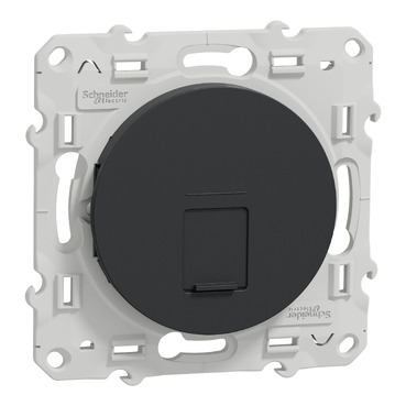[MEGS540475] Odace - prise RJ45 cat.6 UTP - grade 1 à 2 (tél. + info.) - à vis - anthracite 