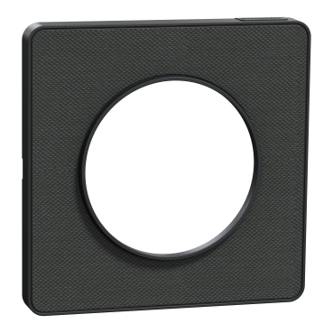 [MEGS540802KB] Odace Touch - plaque 1 poste Kvadrat ombre avec liseré anthracite 