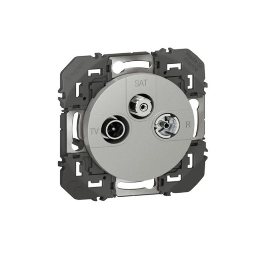 [LEG600453] Prise TV-R-SAT 1 câble dooxie finition alu