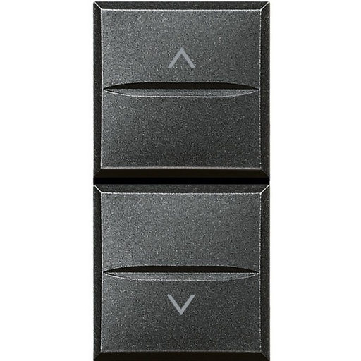 [LEGHS4027/2] Double bouton commutateur 1-0-2 Bticino Axolute axial anthracite