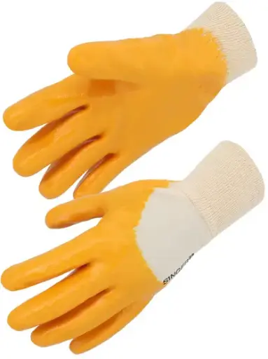 [SINNBR126T10] Gants nitrile enduct légère poignet tricot T10