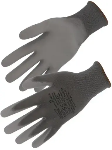 [SINNYM713PUGT10] Gants méca enduct PU gris milieu sec T10