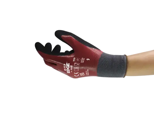 [ANS48-919T10] Gants Ansell EDGE 48-919 méca huileuse enduct. nitrile entier T10