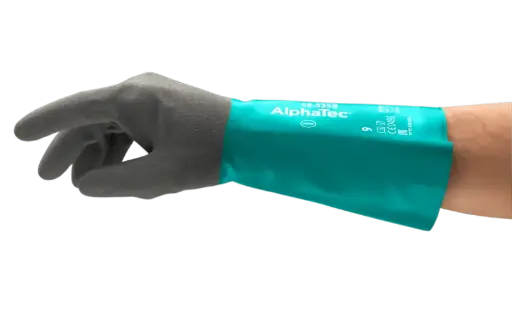 [ANS58-535BT10] Gants Ansell AlphaTec 58-535B protection chimique enduct. nitrile T10